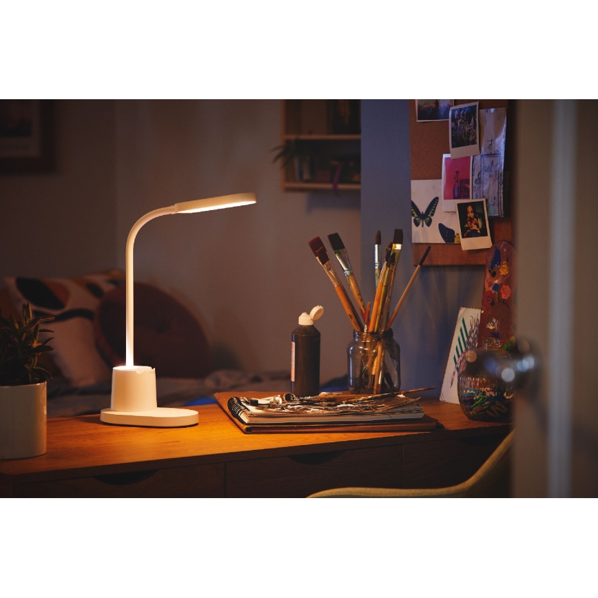 Philips - LED Zatemnitvena namizna svetilka na dotik BUCKET LED/7W/5V 1800 mAh 3000/4000/5700K CRI 90