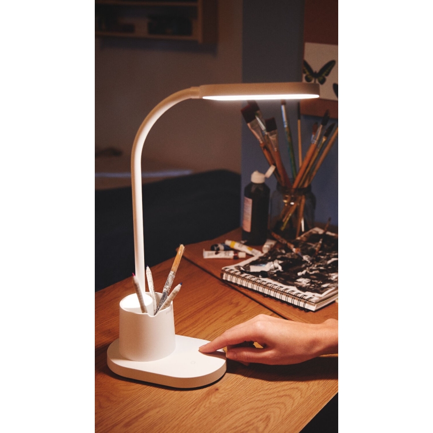 Philips - LED Zatemnitvena namizna svetilka na dotik BUCKET LED/7W/5V 1800 mAh 3000/4000/5700K CRI 90