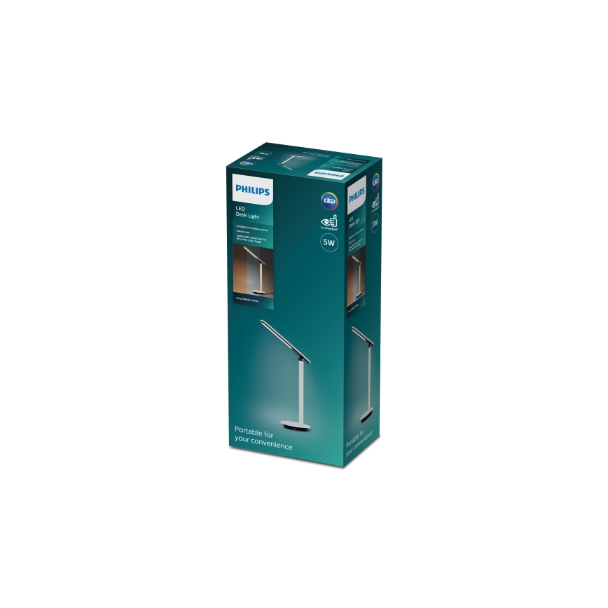 Philips - LED Zatemnitvena namizna svetilka na dotik ROCK LED/5W/5V 1800 mAh