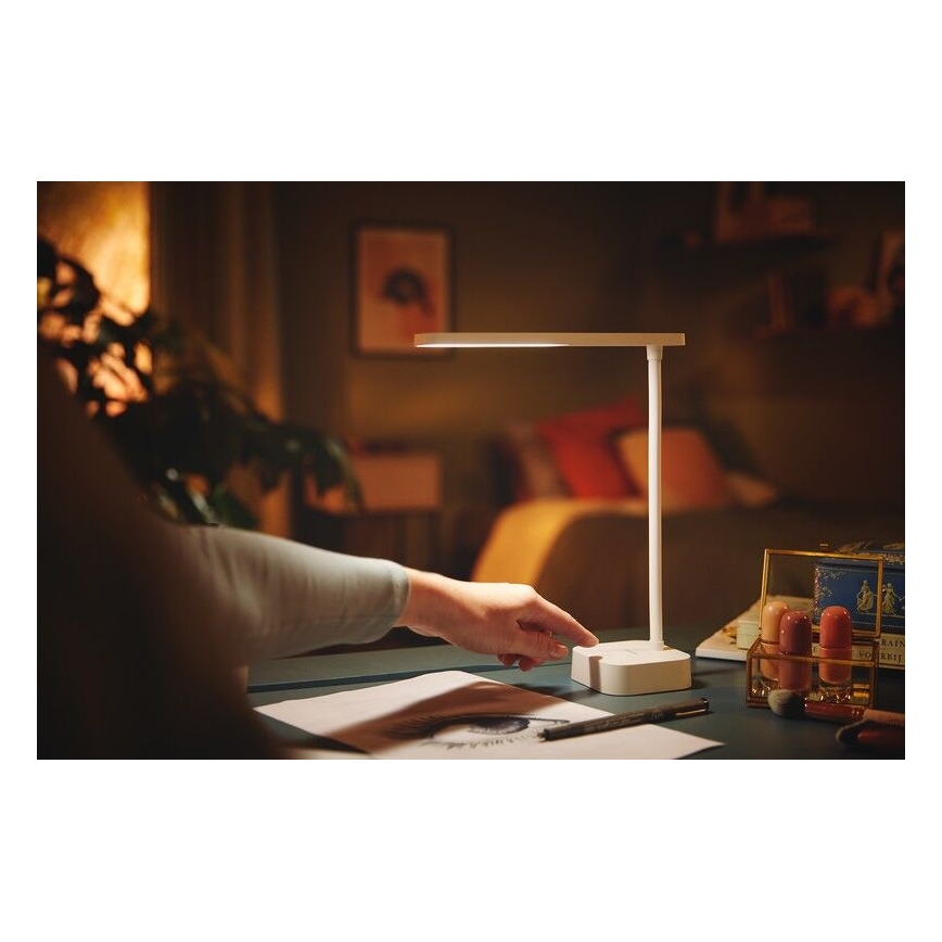 Philips - LED Zatemnitvena namizna svetilka na dotik TILPA LED/5W/5V 1800 mAh