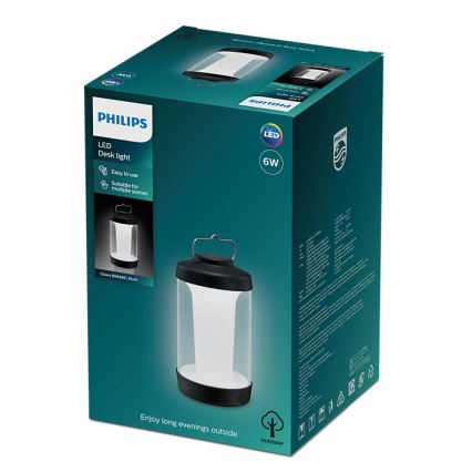 Philips - LED Zatemnitvena prenosni svetilka CICERO LED/6W/5V 4000 mAh IP54