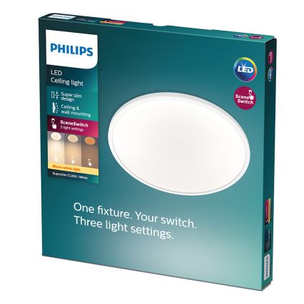 Philips - LED Zatemnitvena stropna svetilka 1xLED/15W/230V 2700K