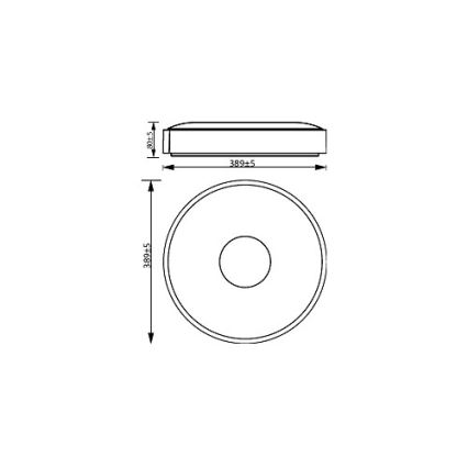 Philips - LED Zatemnitvena stropna svetilka COINER SCENE SWITCH LED/24W/230V 2700K bela
