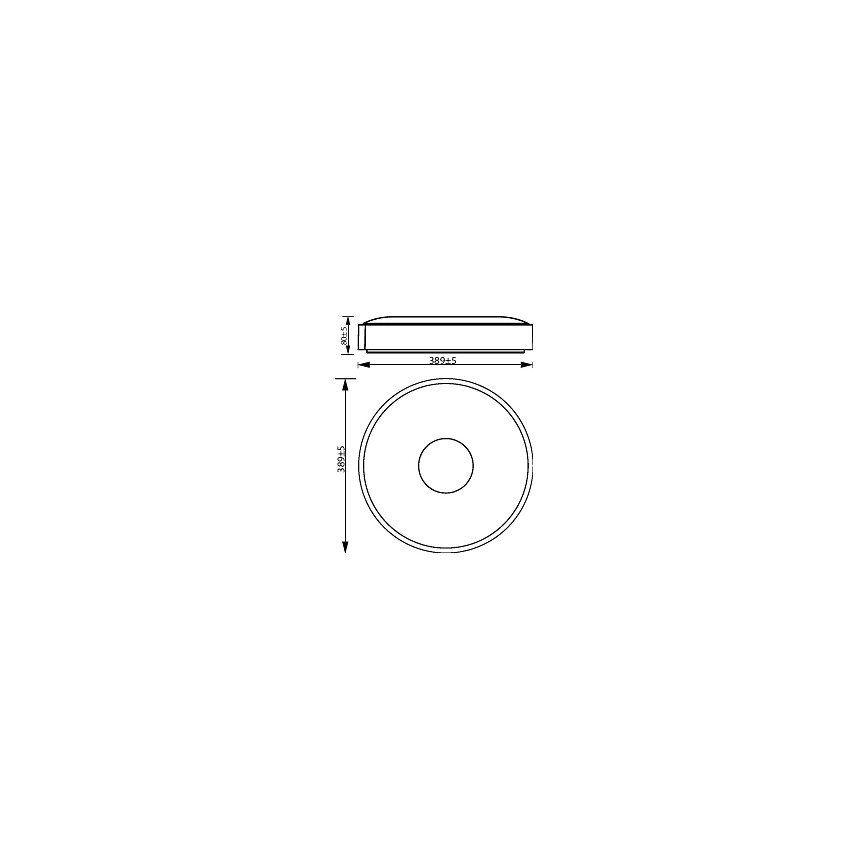 Philips - LED Zatemnitvena stropna svetilka COINER SCENE SWITCH LED/24W/230V 2700K črna