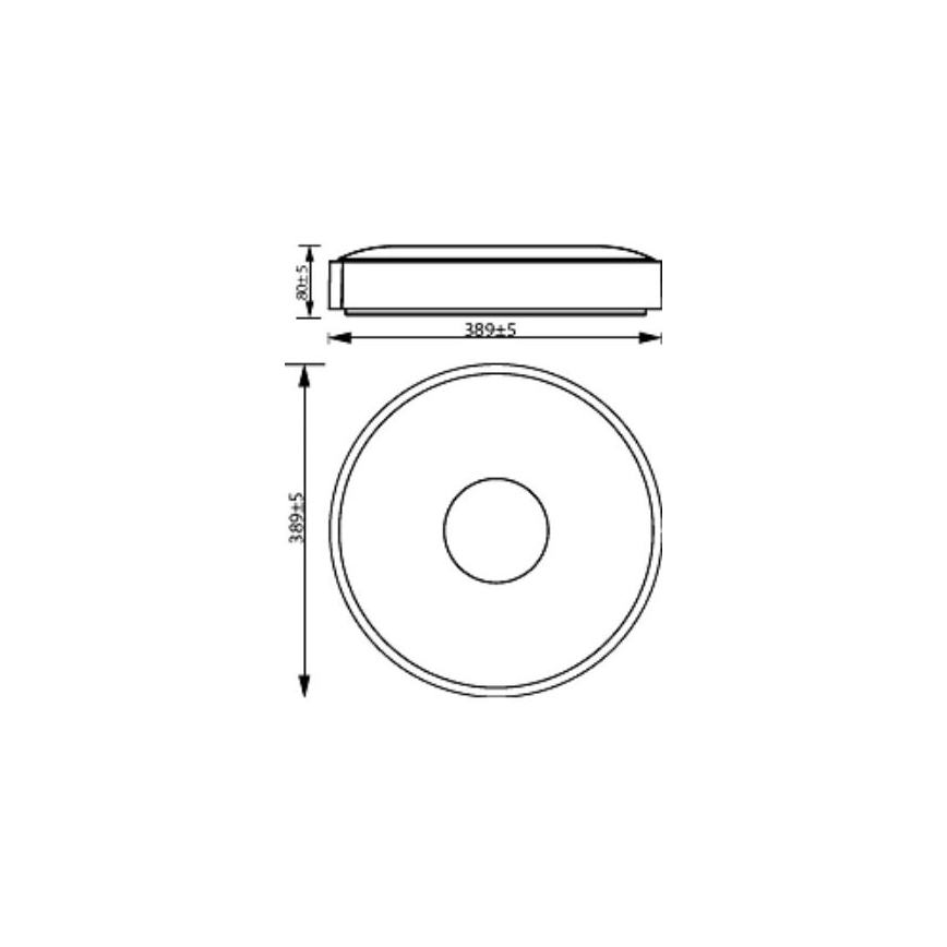 Philips - LED Zatemnitvena stropna svetilka COINER SCENE SWITCH LED/24W/230V 4000K črna
