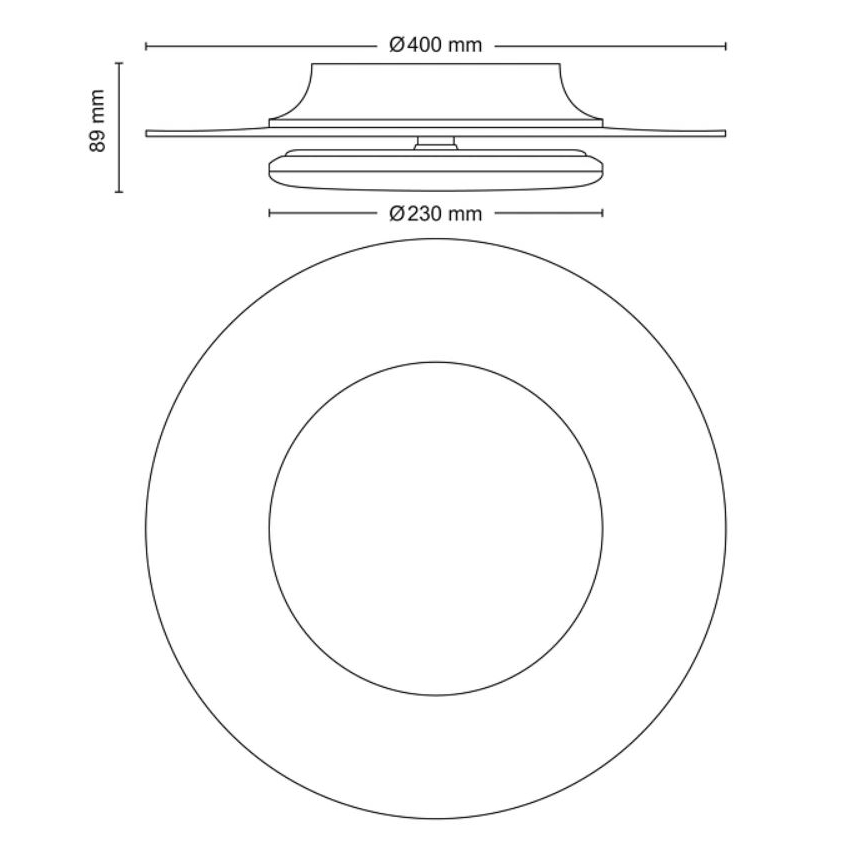 Philips- LED Zatemnitvena stropna svetilka SCENE SWITCH LED/30W/230V 2700K črna