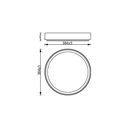 Philips - LED Zatemnitvena stropna svetilka HANNO LED/24W/230V 2700K bela