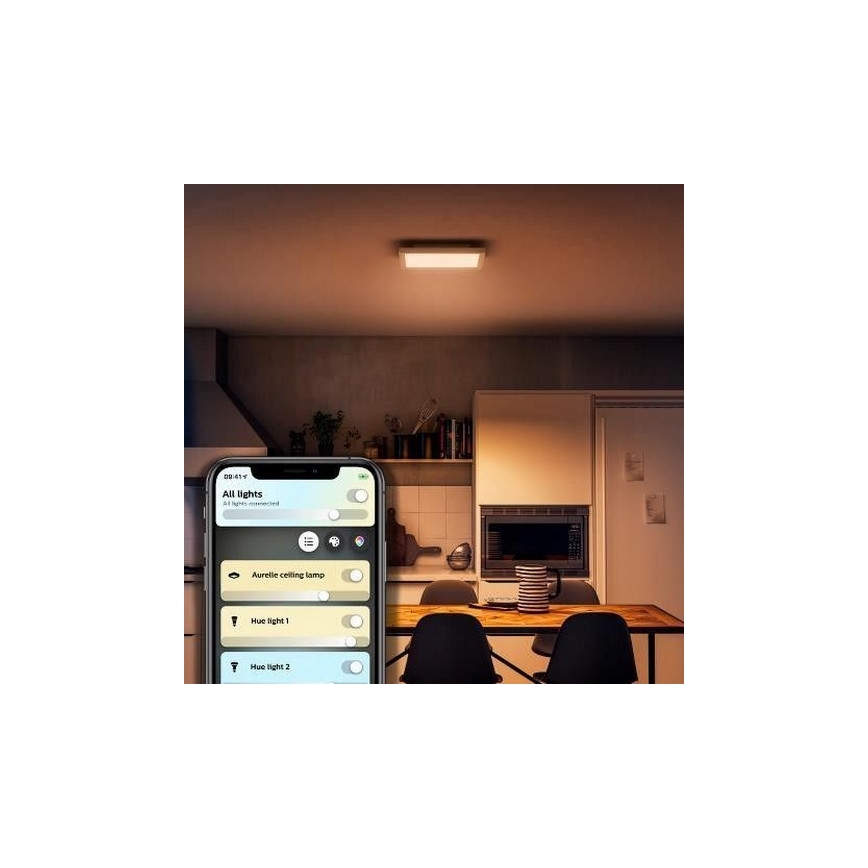 Philips - LED Zatemnitvena stropna svetilka Hue LED/19W/230V 2200-6500K + Daljinski upravljalnik