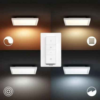 Philips - LED Zatemnitvena stropna svetilka Hue LED/19W/230V 2200-6500K + Daljinski upravljalnik