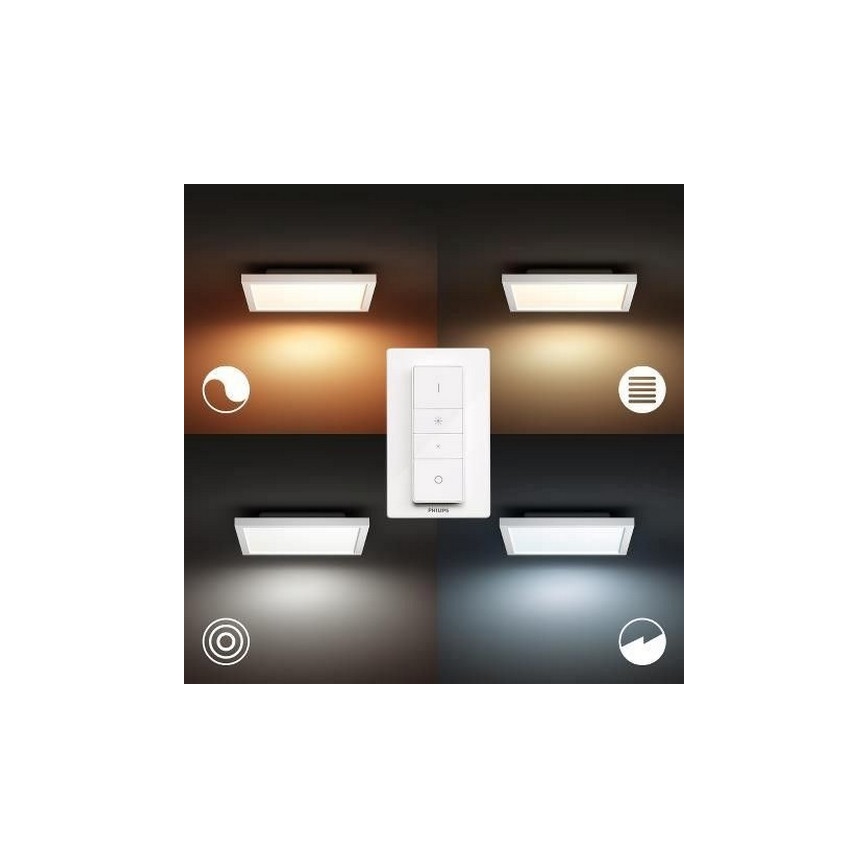 Philips - LED Zatemnitvena stropna svetilka Hue LED/19W/230V 2200-6500K + Daljinski upravljalnik