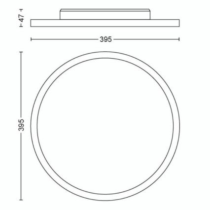 Philips - LED Zatemnitvena stropna svetilka Hue LED/19W/230V 2200-6500K + Daljinski upravljalnik