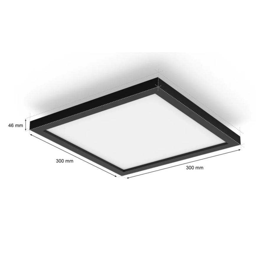 Philips - LED Zatemnitvena stropna svetilka Hue AURELLE LED/19W/230V + Daljinski upravljalnik