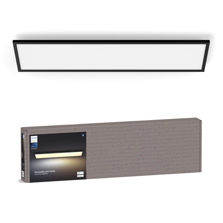 Philips - LED Zatemnitvena stropna svetilka Hue AURELLE LED/39W/230V 2200-6500K 120x30 cm črna