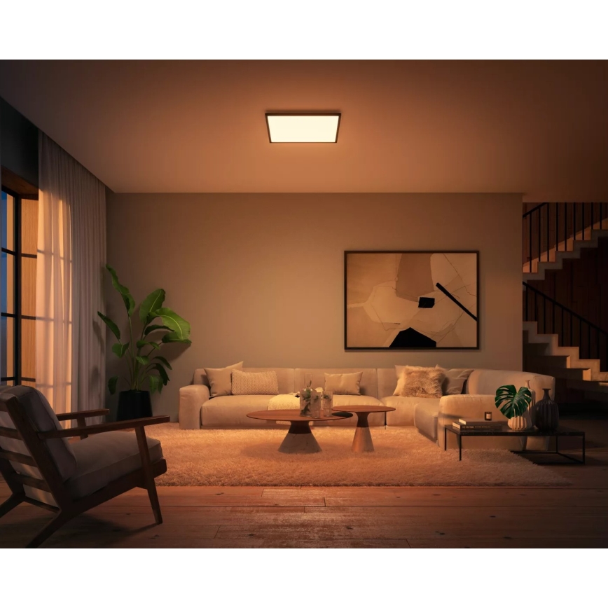 Philips - LED Zatemnitvena stropna svetilka Hue AURELLE LED/39W/230V + Daljinski upravljalnik
