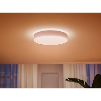 Philips - LED Zatemnitvena stropna svetilka Hue LED/33,5W/230V 2200-6500K pr. 425 mm bela + Daljinski upravljalnik