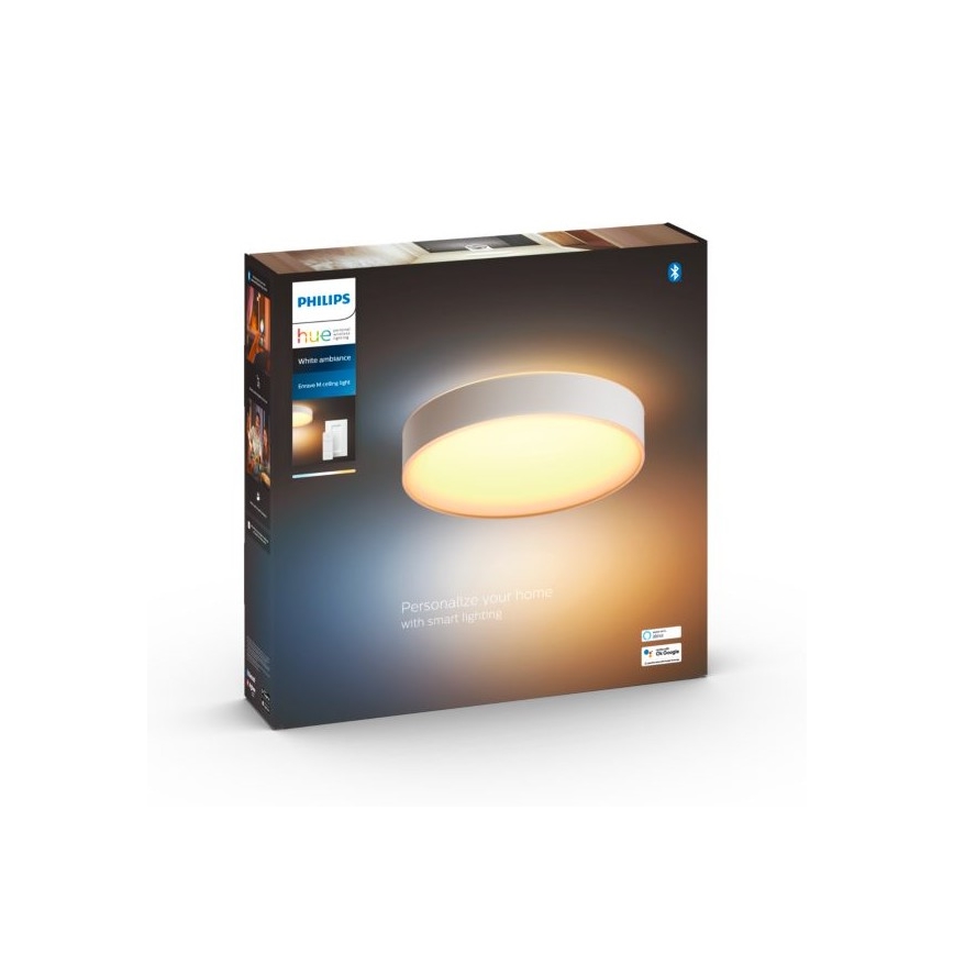 Philips - LED Zatemnitvena stropna svetilka Hue LED/19,2W/230V 2200-6500K pr. 381 mm bela + Daljinski upravljalnik