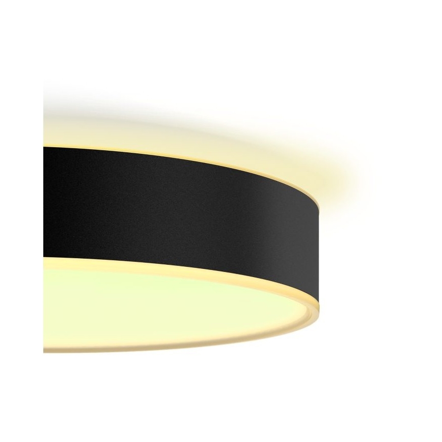 Philips - LED Zatemnitvena stropna svetilka Hue LED/19,2W/230V 2200-6500K pr. 381 mm črna + Daljinski upravljalnik