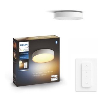 Philips - LED Zatemnitvena stropna svetilka Hue LED/9,6W/230V 2200–6500K pr. 261 mm bela + Daljinski upravljalnik