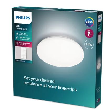 Philips - LED Zatemnitvena stropna svetilka LED/24W/230V 2700-6500K + Daljinski upravljalnik