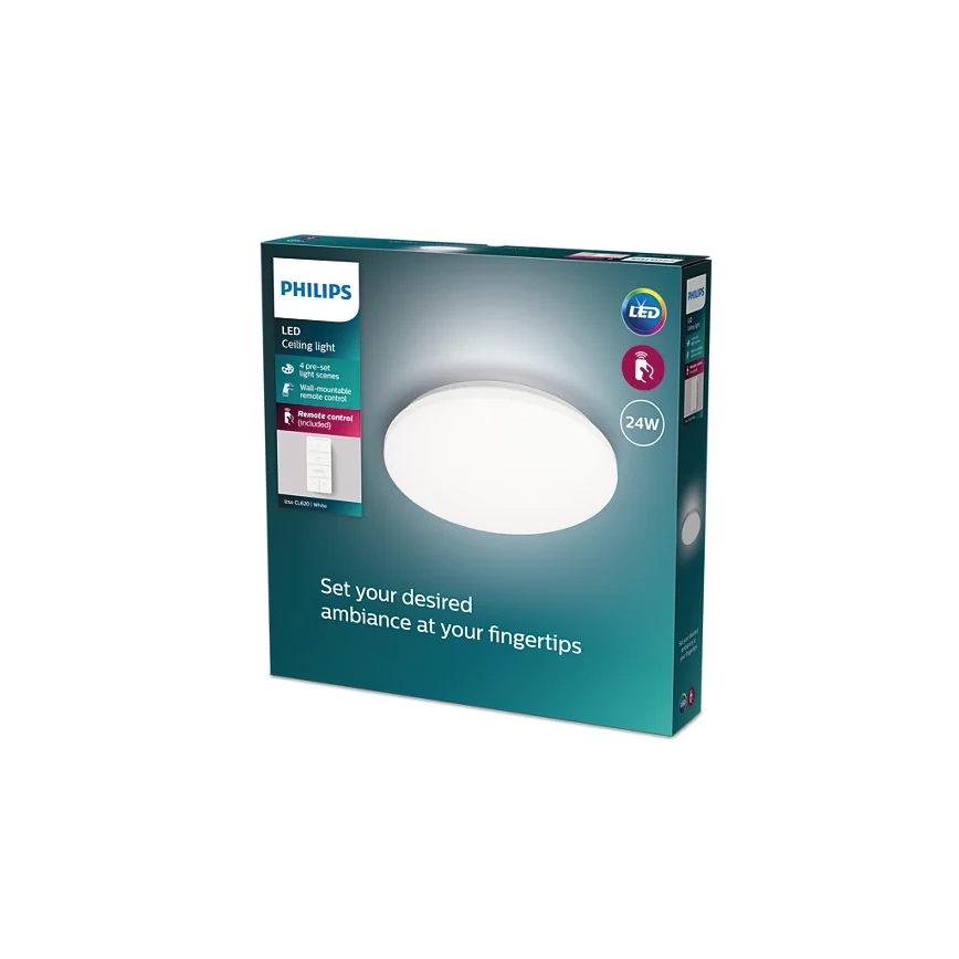 Philips - LED Zatemnitvena stropna svetilka LED/24W/230V 2700-6500K + Daljinski upravljalnik