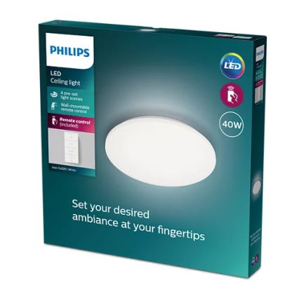 Philips - LED Zatemnitvena stropna svetilka LED/40W/230V 2700-6500K + Daljinski upravljalnik