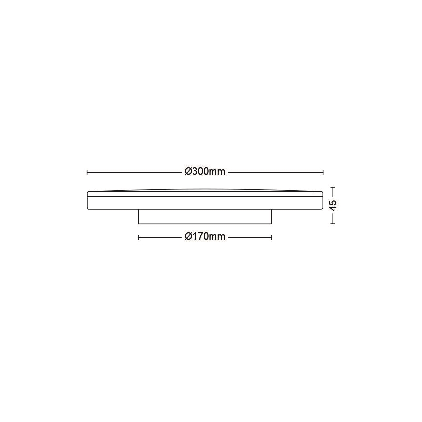 Philips - LED Zatemnitvena stropna svetilka SCENE SWITCH LED/18W/230V pr. 30 cm 4000K črna