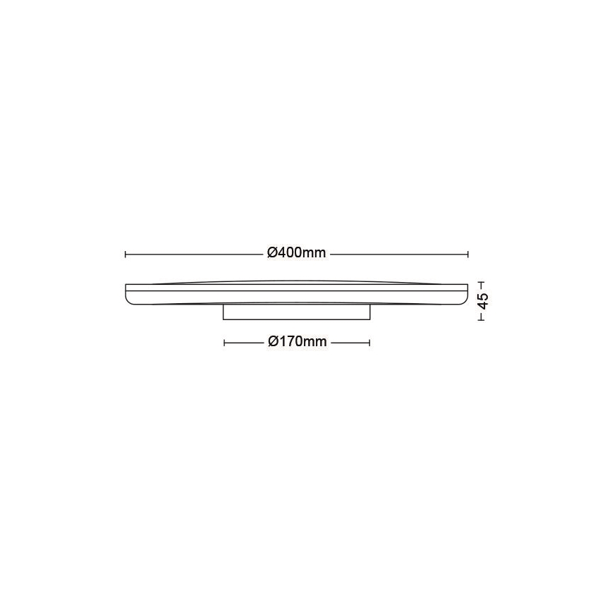 Philips - LED Zatemnitvena stropna svetilka SCENE SWITCH LED/22W/230V pr. 40 cm 4000K bela