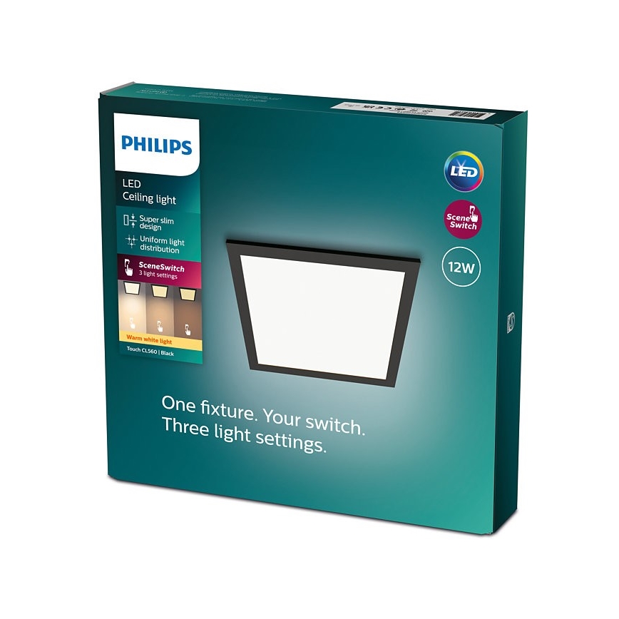 Philips - LED Zatemnitvena stropna svetilka SCENE SWITCH LED/12W/230V 2700K