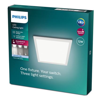 Philips - LED Zatemnitvena stropna svetilka SCENE SWITCH LED/12W/230V 4000K