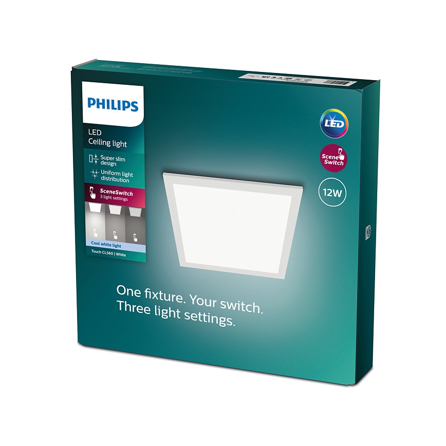 Philips - LED Zatemnitvena stropna svetilka SCENE SWITCH LED/12W/230V 4000K
