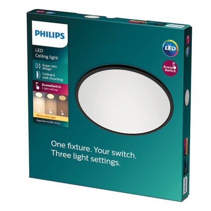 Philips - LED Zatemnitvena stropna svetilka SUPERSLIM CL550 LED/15W/230V