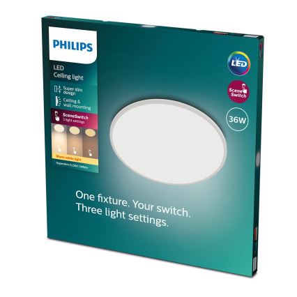 Philips - LED Zatemnitvena stropna svetilka SCENE SWITCH LED/36W/230V