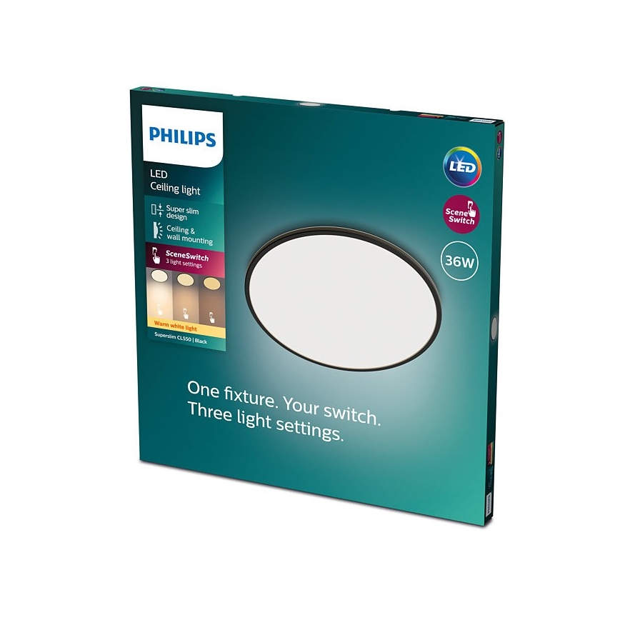Philips - LED Zatemnitvena stropna svetilka SCENE SWITCH LED/36W/230V