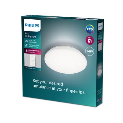 Philips - LED Zatemnitvena stropna svetilka LED/24W/230V 2700-6500K + Daljinski upravljalnik