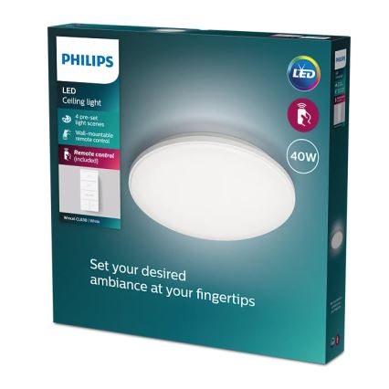 Philips - LED Zatemnitvena stropna svetilka LED/40W/230V 2700-6500K + Daljinski upravljalnik