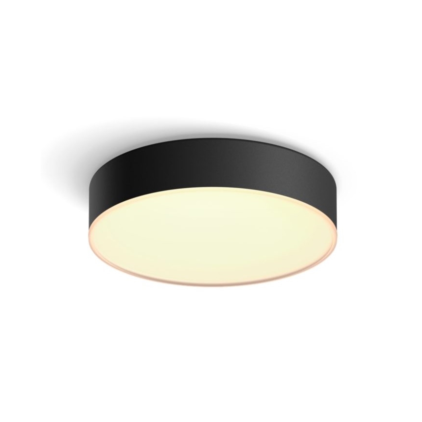 Philips - LED Zatemnitvena stropna svetilka Hue LED/9,6W/230V 2200-6500K pr. 261 mm črna + Daljinski upravljalnik