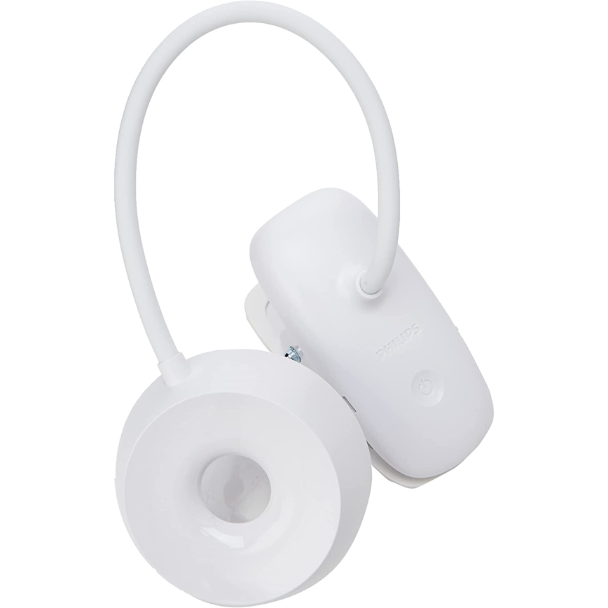 Philips - LED Zatemnitvena svetilka s sponko DONUTCLIP LED/3W/5V 1200 mAh CRI 90 bela