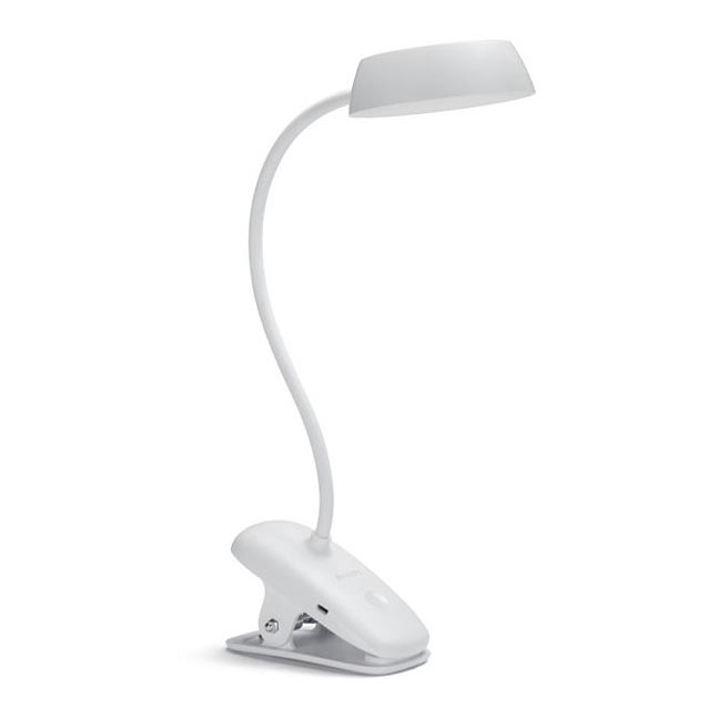 Philips - LED Zatemnitvena svetilka s sponko DONUTCLIP LED/3W/5V 1200 mAh CRI 90 bela