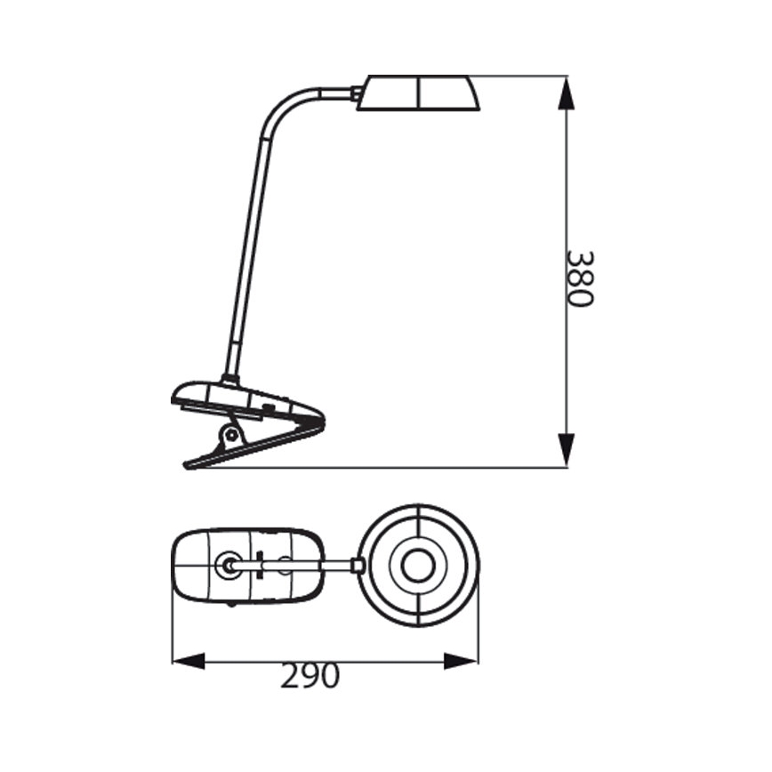 Philips - LED Zatemnitvena svetilka s sponko DONUTCLIP LED/3W/5V 1200 mAh CRI 90 roza