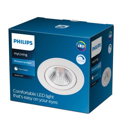 Philips - LED Zatemnitvena vgradna svetilka LED/5,5W/230V 2700K