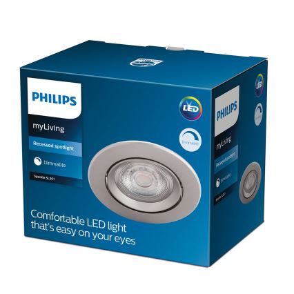 Philips - LED Zatemnitvena vgradna svetilka LED/5W/230V 2700K