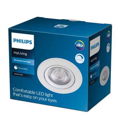 Philips - LED Zatemnitvena vgradna svetilka LED/5W/230V 2700K