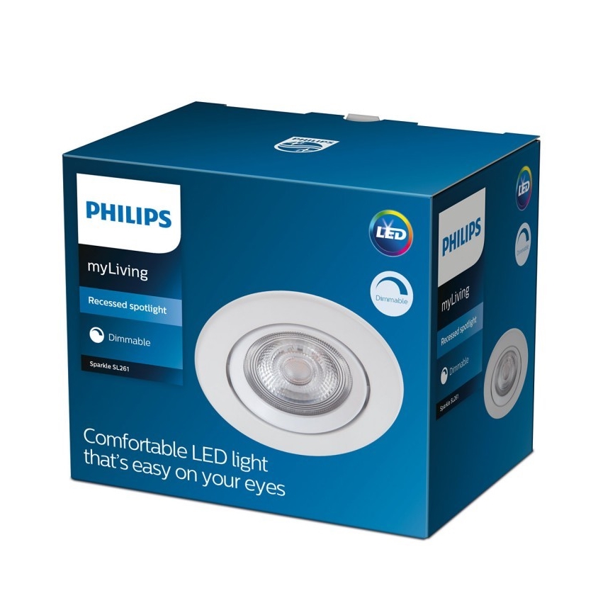 Philips - LED Zatemnitvena vgradna svetilka LED/5W/230V 2700K