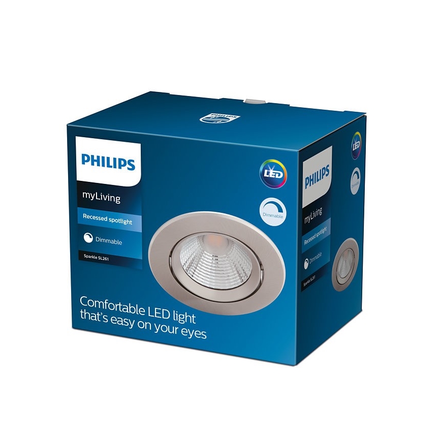 Philips - LED Zatemnitvena vgradna svetilka LED/5,5W/230V