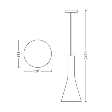 Philips - LED Zatemnitveni lestenec na vrvici Hue EXPLORE 1xE27/6W/230V 2200-6500K