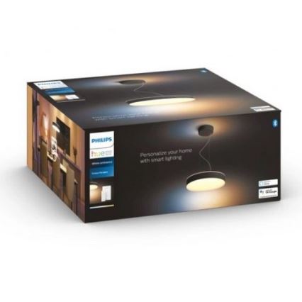 Philips - LED Zatemnitveni lestenec na vrvici Hue LED/33,5W/230V 2200-6500K črna + Daljinski upravljalnik