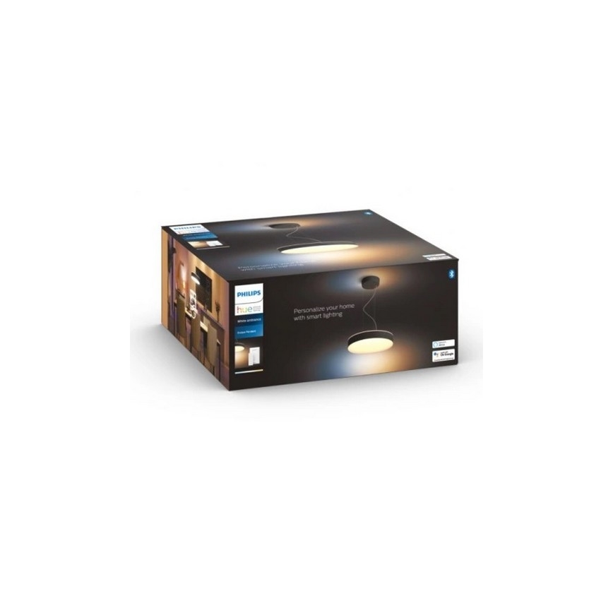 Philips - LED Zatemnitveni lestenec na vrvici Hue LED/33,5W/230V 2200-6500K črna + Daljinski upravljalnik
