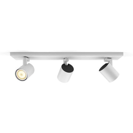 Philips - LED Zatemnitveni reflektor Hue RUNNER 3xGU10/4,2W/230V 2200-6500K + Daljinski upravljalnik bela