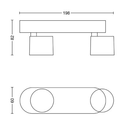 Philips - LED Zatemnitveni reflektor 2xLED/4,5W/230V