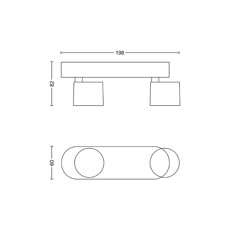 Philips - LED Zatemnitveni reflektor 2xLED/4,5W/230V